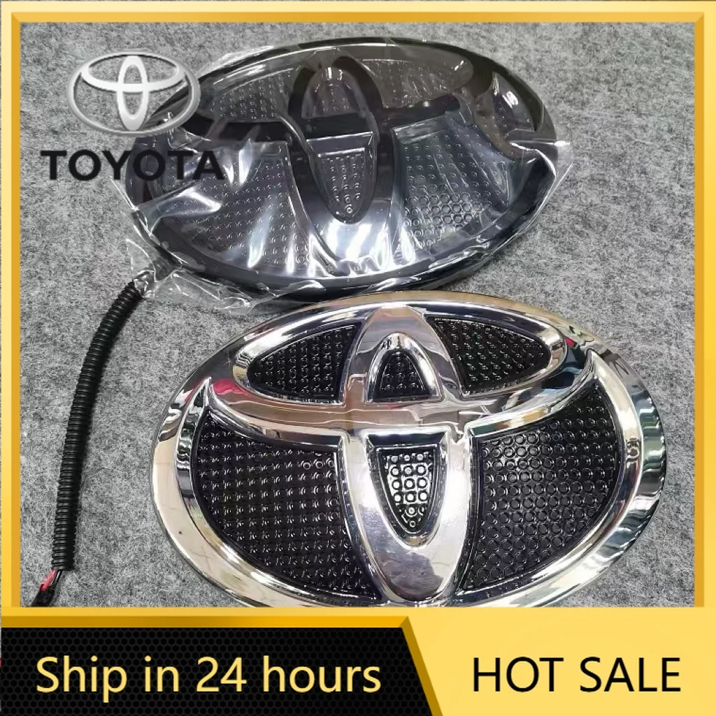 

Car Stickers 2026 Hot Fot Toyota 1PC 19x13cm Front LED Glow Logo Badge for 2016-2020 Toyota Land Cruiser & 2018-2020 Prado, Dyna