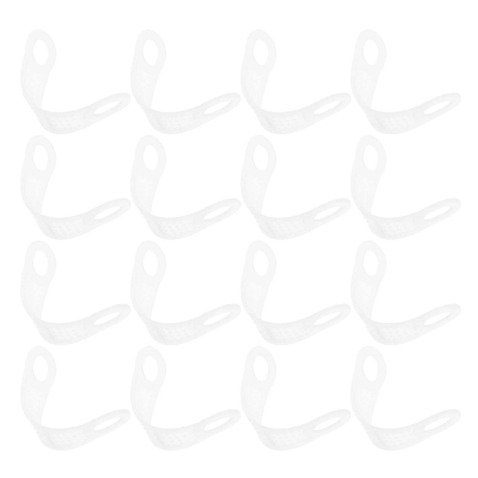 

100Pcs Transparent Non-Skid Hanger Shoulder Pads 2cm Wide Anti-Slip Protector for Metal Wood Plastic Clothes Garment Hanger