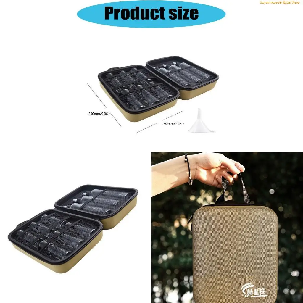 37ME EVA Seasoning Carrying Case with Separated Jar and Bottle Storage
