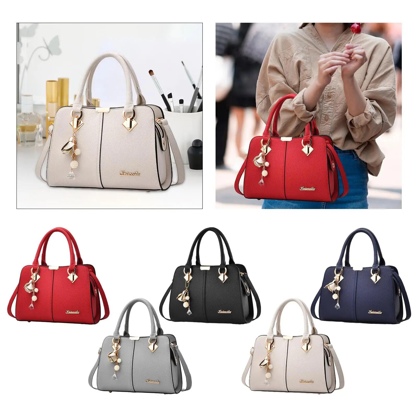 Women\'s Handbag Hobo Handbag Trendy Zip Handle Purse Satchel Bag Handle Bag Tote Crossbody for Outdoor Vacation Travel Party