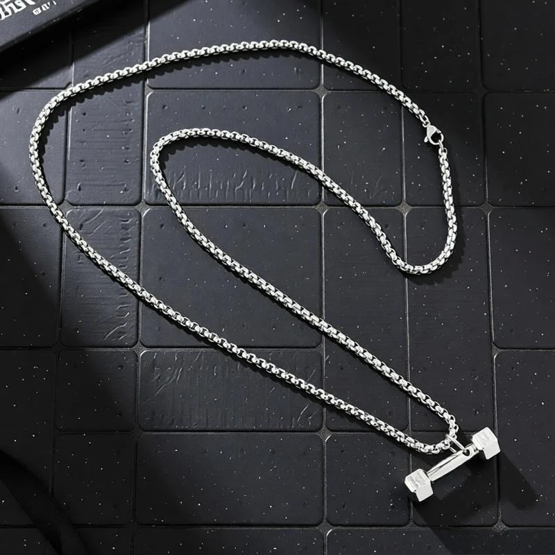 

Мужское ожерелье из нержавеющей стали, женское модное серебряное ожерелье с подвеской в подарок