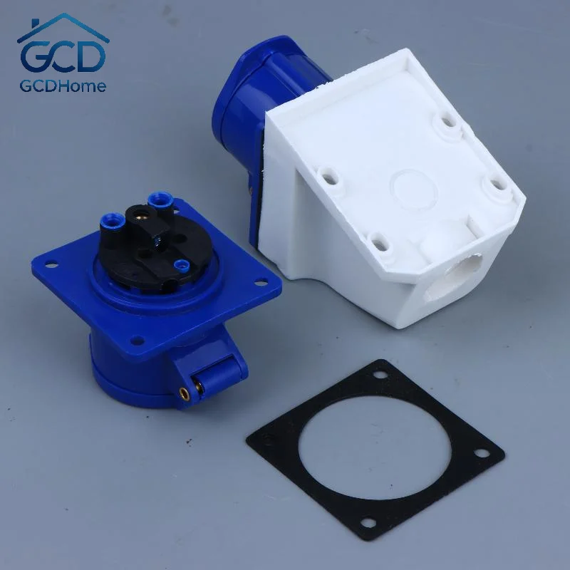 220V 16A IP44 Waterproof 3 Pin Industrial Plug Socket, Male Female Connector For Caravan Motorhome Yacht Trailer Truck