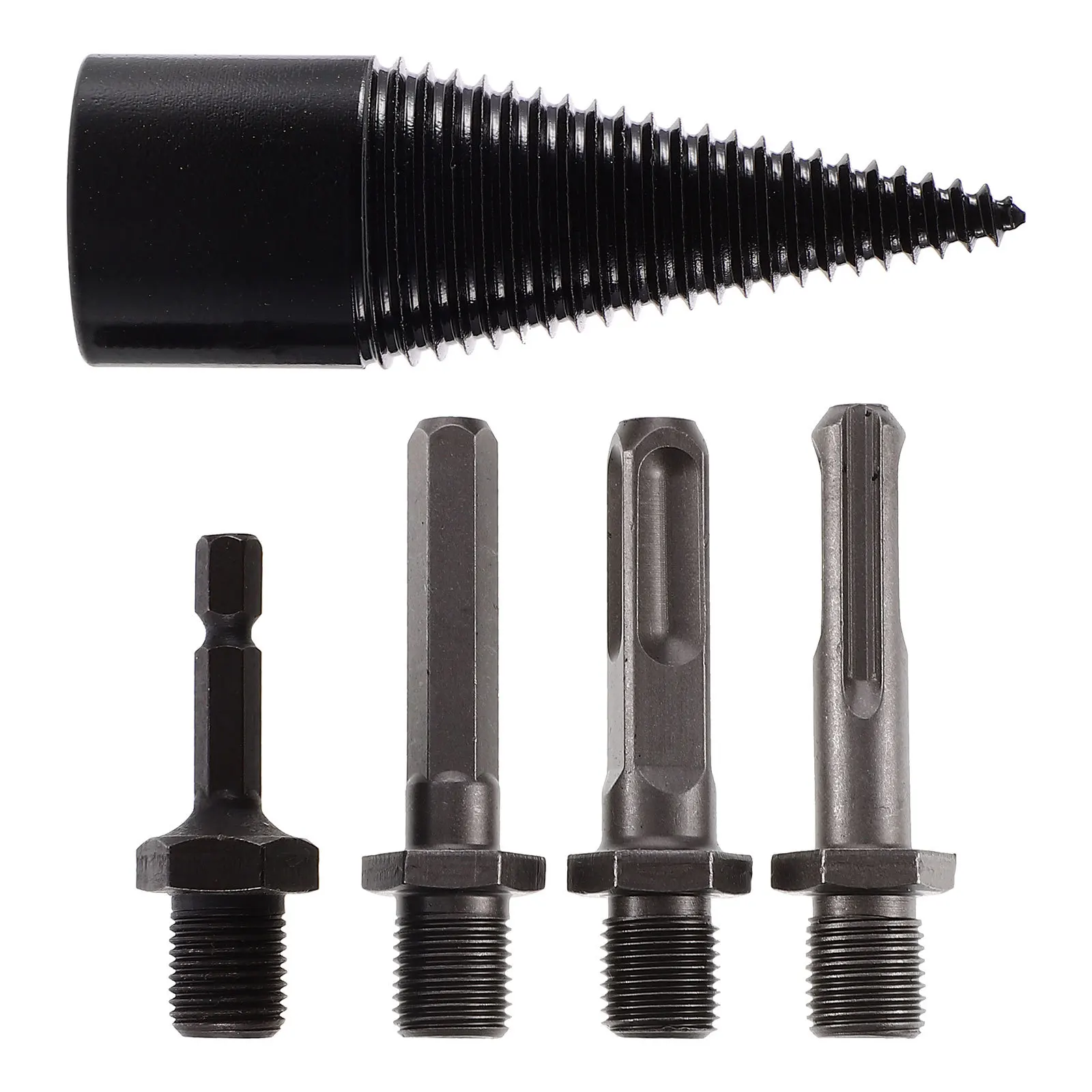 

1Set Firewood Drill Bit Wood Splitter Carbon Steel Log Splitting Tool Deep Thread for Electric Drill Woodworking Tool