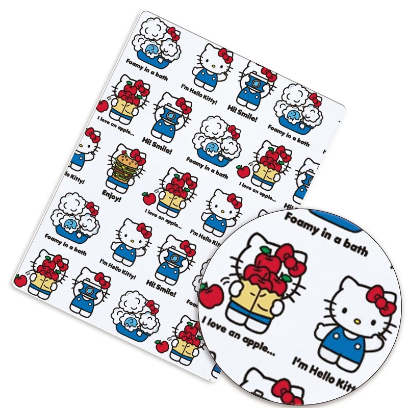 Cartoon DIY handcrafted patchwork sewing baby dress home bed sheet 140*50CM, printed sewing fabric