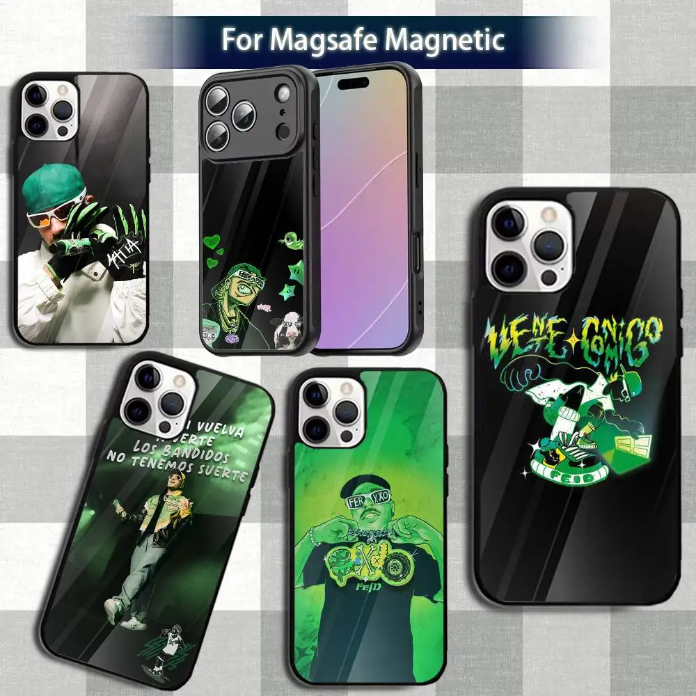 

F-Feid F-Ferxxo-es S-SIXDO Phone Case For iPhone 13,12,15,17,11,16,14,Pro,Max,Plus,Mini,Magsafe,Magnetic Wireless Charging Case