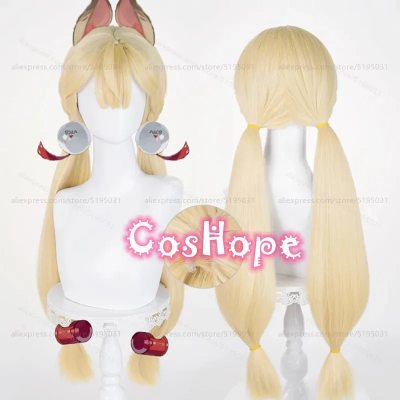 

ZZZ Alice Thymefield Косплей Парик 85 см Длинный Золотой Смешанный Парик Косплей Аниме Термостойкий Синтетический Парик для Хэллоуина Костюм