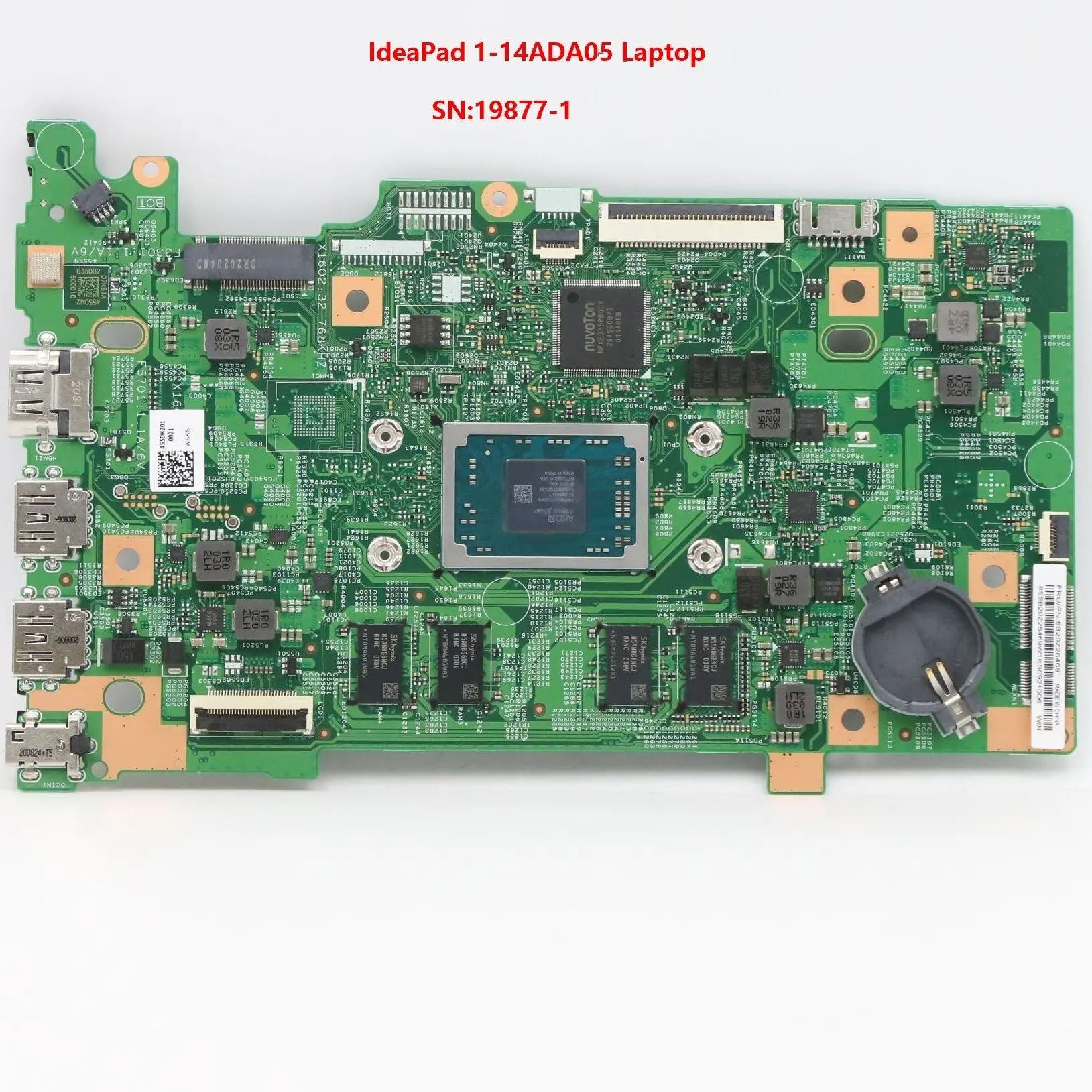 SN 19877-1 FRU PN 5B20Z26469 5B20Z26471 CPU ASR3020E ASR3050E Model compatible replacement IdeaPad 1-14ADA05 Laptop motherboard