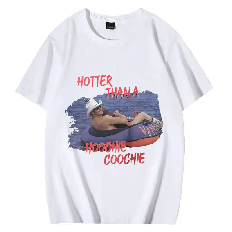 Vintage Hotter Than A Hoochie Coochie Chattahoochee T - Shirt Men Women Summer Hot sale Short Sleeve Cotton Oversized Unisex Tee