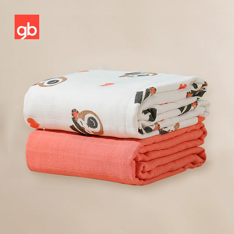 

Goodbaby Bamboo Cotton Antimicrobial Blankets Unisex 110x110CM (Pack of 2)