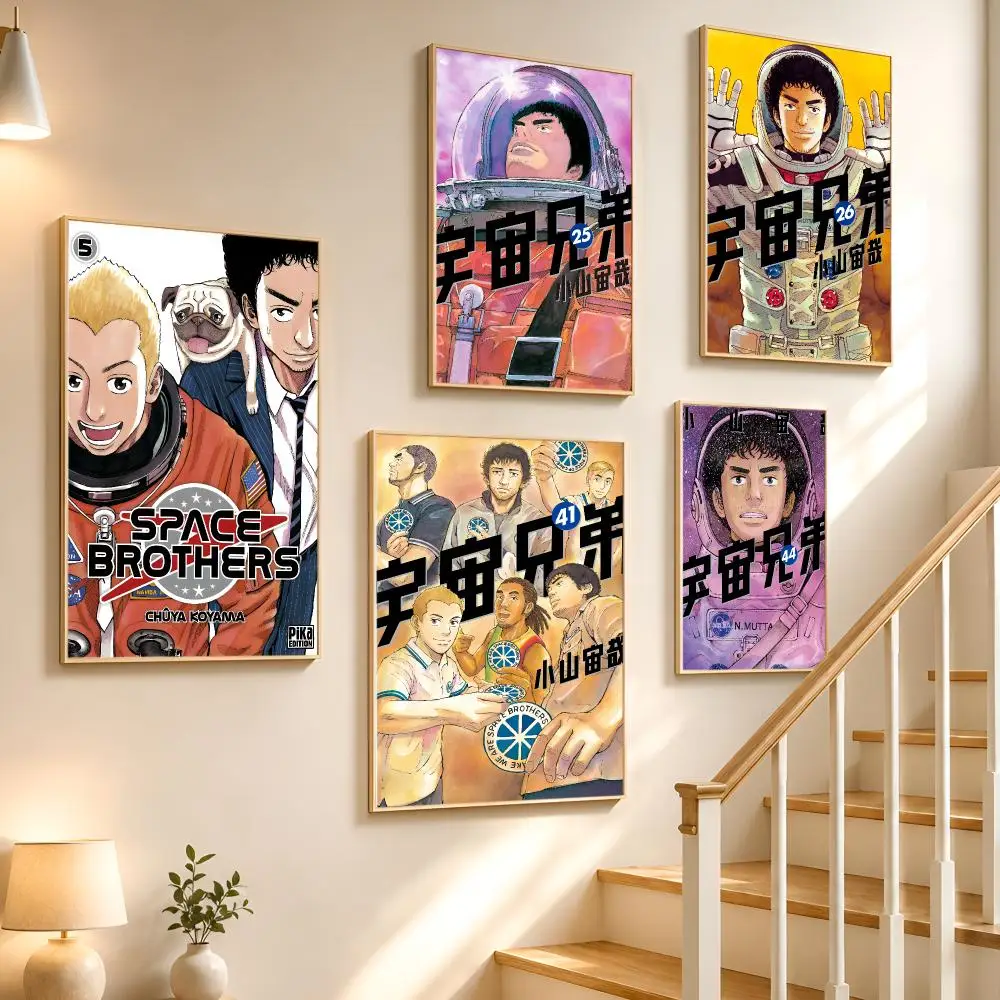 Anime Space Drama Space Brothers Poster High-definition waterproof stickers, suitable for home décor,holiday decorations