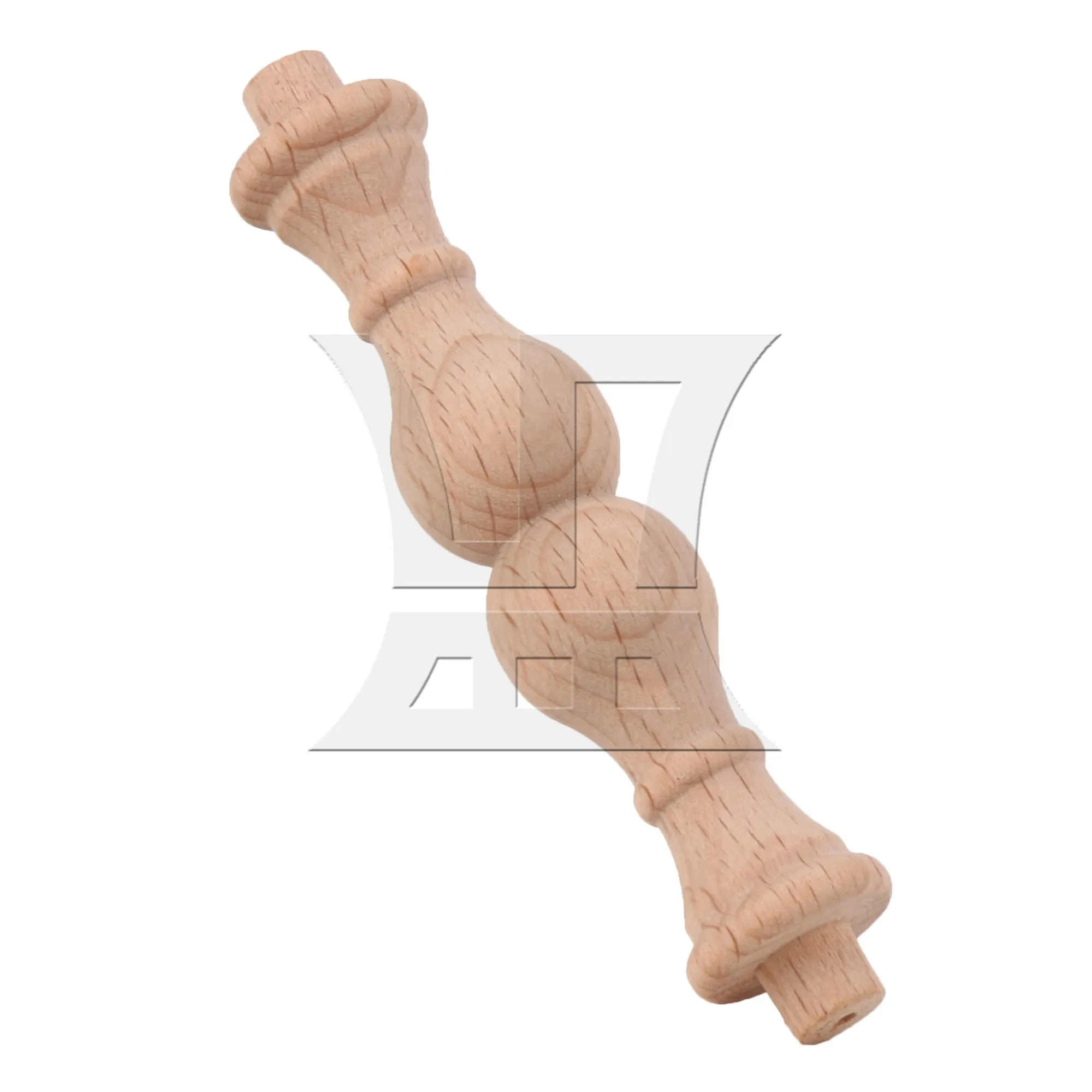 

CNBTR Unfinished Wooden Baluster Spindle 3.74" x 0.71" for Home Office Decorations