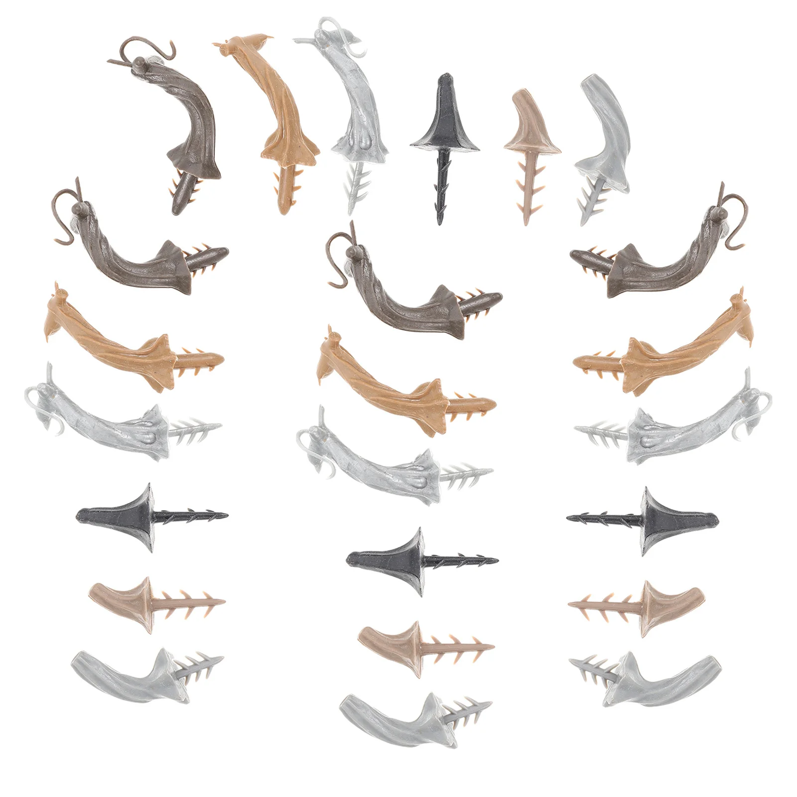 24 Stück Kürbis-Zubehör, Simulationsstängel, einfach zu installieren, Kunststoff, DIY, dekorative Stiele für Halloween, Basteln, Heimdekoration