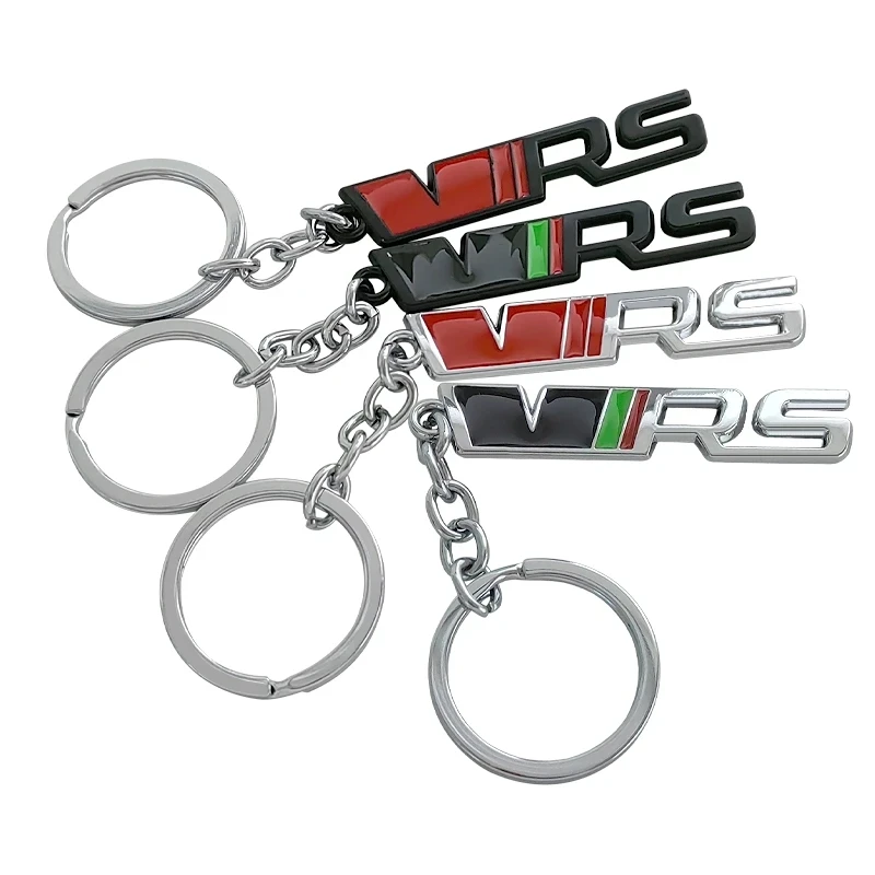 Women Men Metal RS Keyring VRS Car Keychain VRS Keychain Accessories