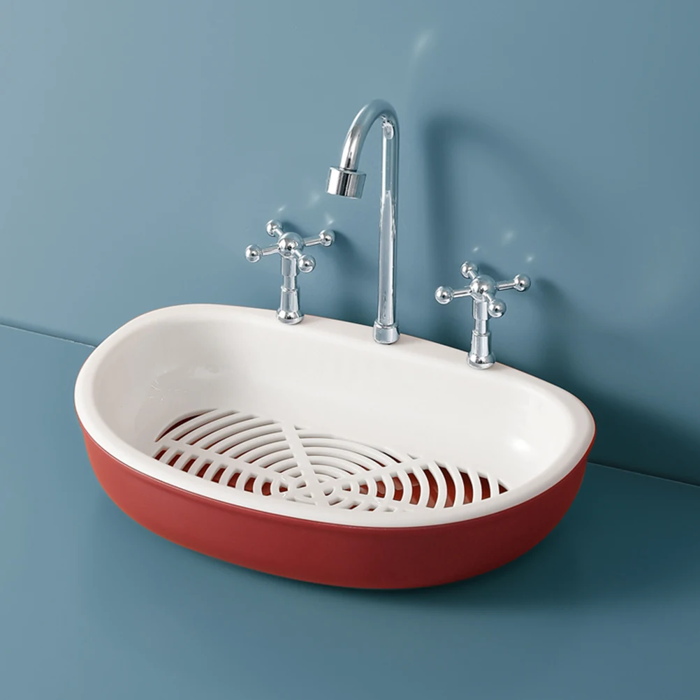 

1pc Suction Cup Holder Draining Dish Tray Abs Soap Case Non-Metal Portable Soap Box For Bathroom Kitchen White Red Easy