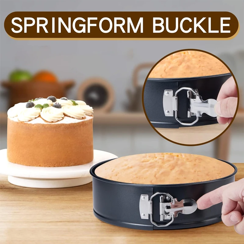 22cm/24cm/26cm/28cm Springform Pan Cheese Cake Pans with Removable Bottom Kitchen Oven Bakeware