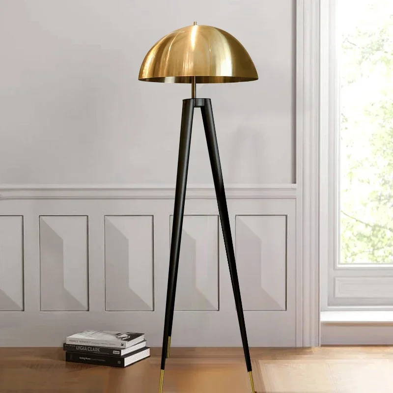 Imagem -06 - Cogumelo Cabeça Led Floor Lamp Galvanoplastia Cobre Home Decor Luz pé Viver Quarto Cabeceira Designer Moderno Nórdico