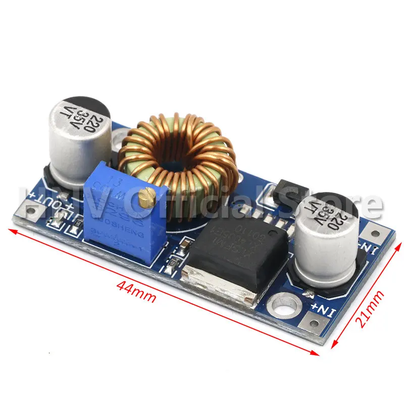 XL4005 DSN5000 Beyond LM2596 DC-DC ปรับ5A 75W โมดูลขนาดใหญ่ขนาดใหญ่