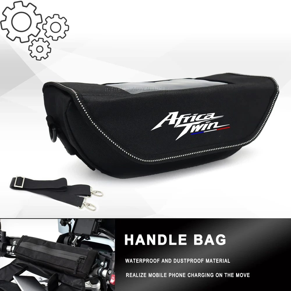 

For CRF1100L crf1100l africa twin 2024 Motorcycle accessories tools Handlebar Travel Bag Storage Handle Bar Bags