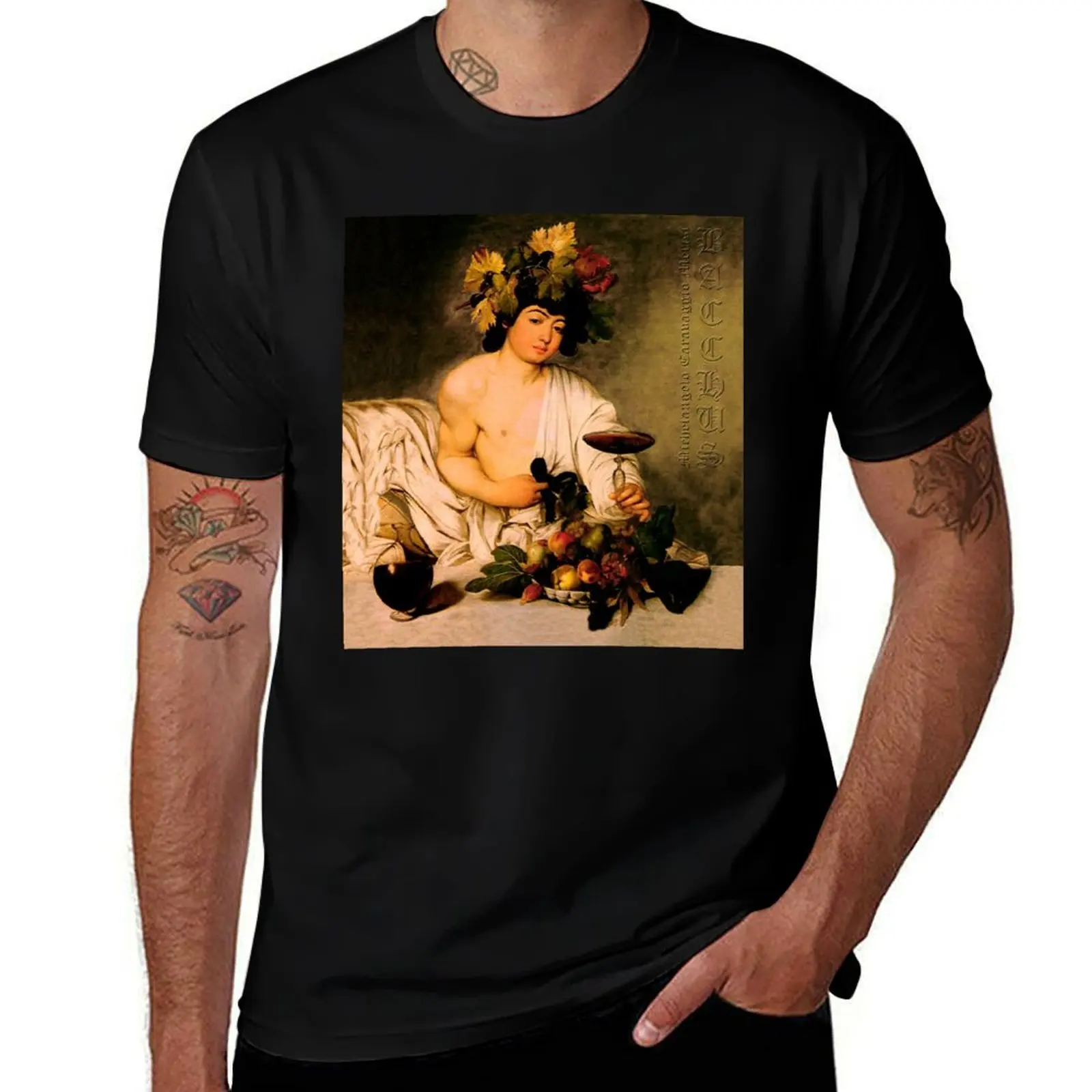 Bacchus - Michelangelo Merisi da Caravaggio T-Shirt new gifts and t-shirts football t shirt topping funny t shirts men