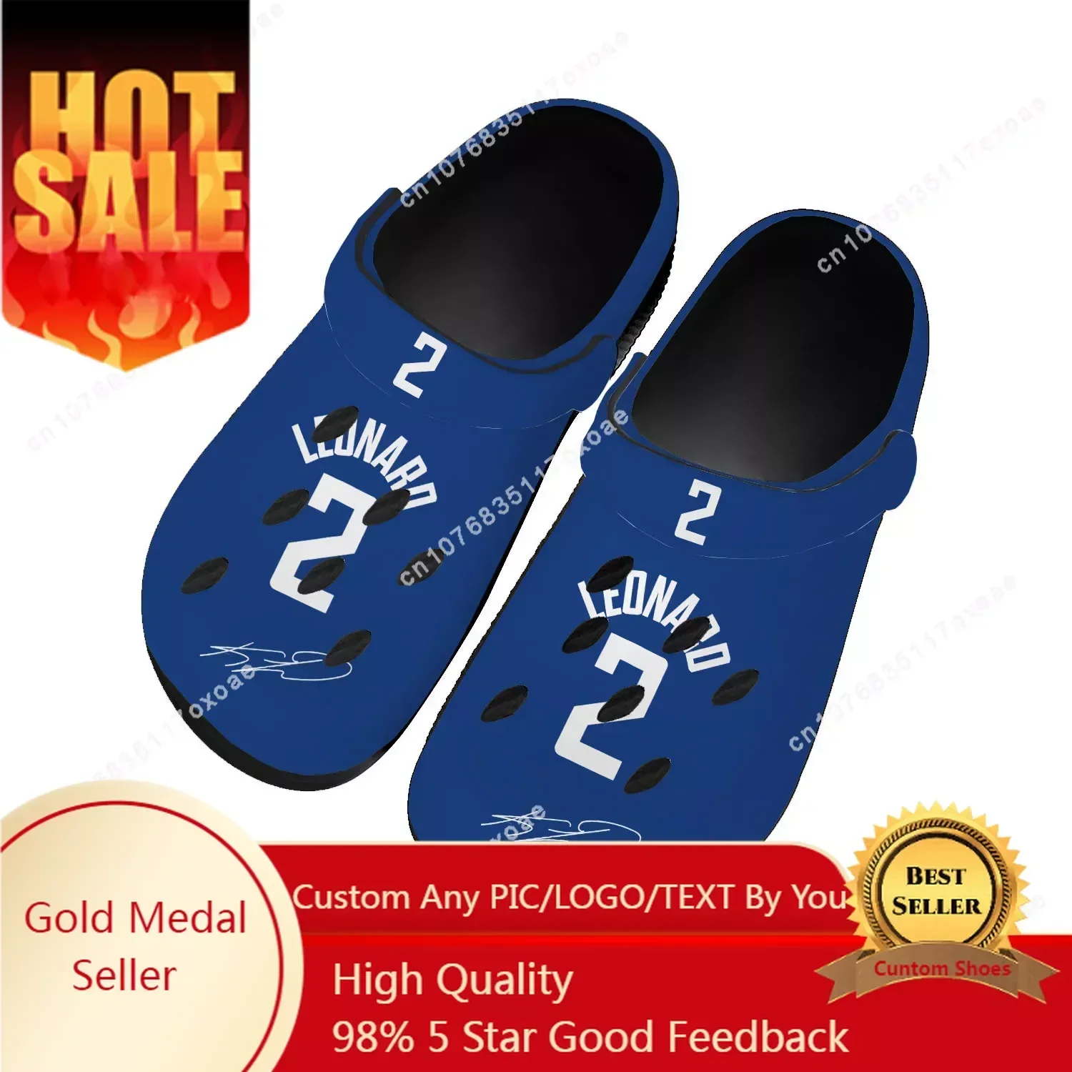 

Los Angeles basketball Home Clog Mens Women Youth Boy Girl Sandals Kawhi Leonard NO 2 Shoes Custom Shoe Beach Hole Slippers