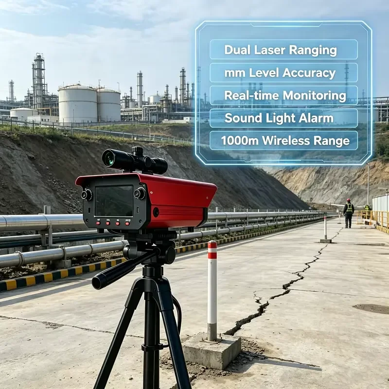 Seismic Aftershock Displacement Ranging Sensor Dual Screen Wireless Multi Deformation Alert Gear