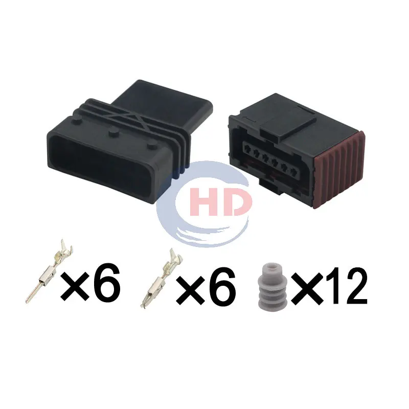 

1-20 sets 6-Pin Accelerator Pedal Harness Plug Throttle Connector 6-929265-2 6-929264-2