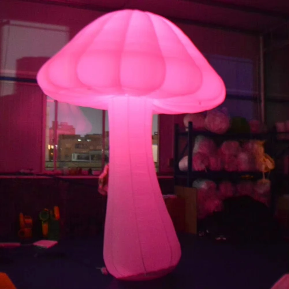 

Высококачественные красочные надувные грибы со светодиодной подсветкой для больших украшений вечеринки, мультяшные надувные грибы