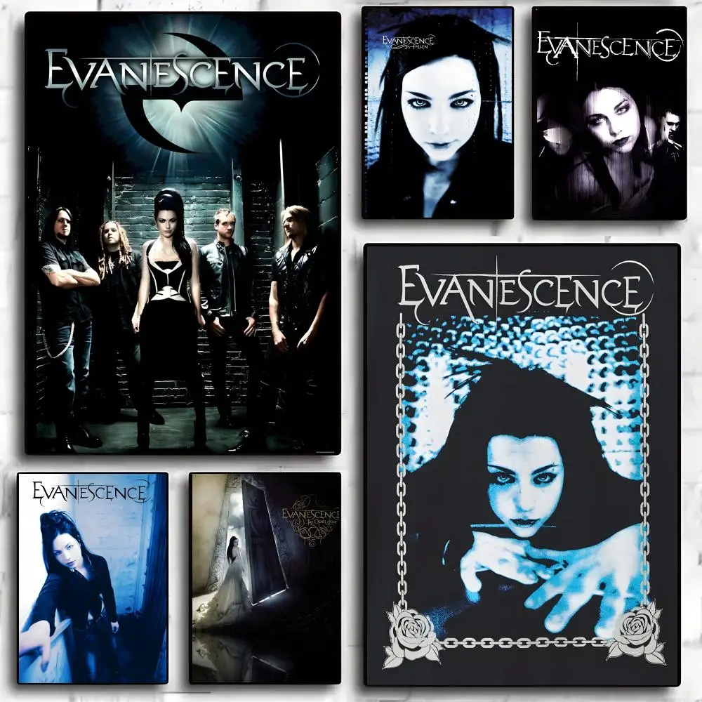 Evanescence Gothic Rock Band Album  Poster Art HD Advanced Aesthetic Printing Paper Wall Art for Living Room Home Decor