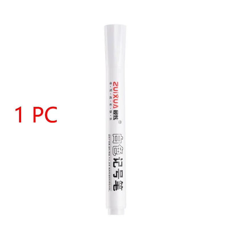 1/3/5 Stuks Witte Marker Pennen 2.0 Mm Vette Waterdichte Witte Gel Pen Diy Graffiti Schetsen Markers briefpapier Schrijven Schoolbenodigdheden