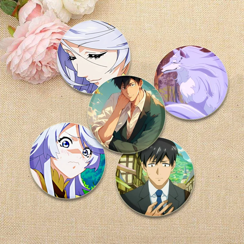 Campfire Cooking in Another World with My Absurd Skill Brooches Anime Pins Round Cartoon Badge Bag Accessories Jewelry Gifts