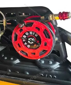 Portable Air Pump Reel, Heavy‑Duty Inflator Hose Reel for Outdoor Desert Off‑Road Tires, Durable Tire Inflation Tool