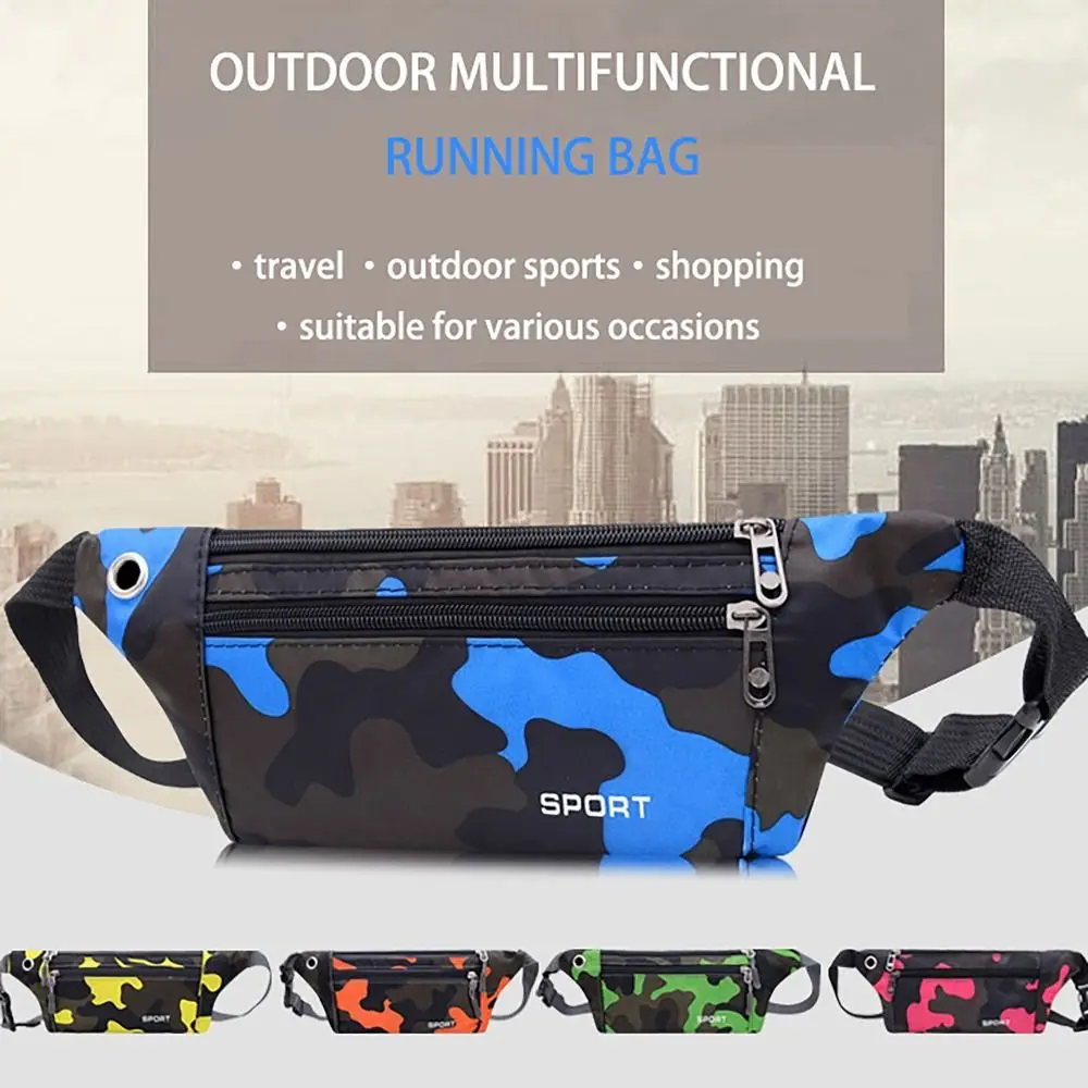 

Running Belt Running Waist Bag Practical Wear-resistant Waterproof Fanny Pack Nylon Zipper Phone Sport Belt Men Women