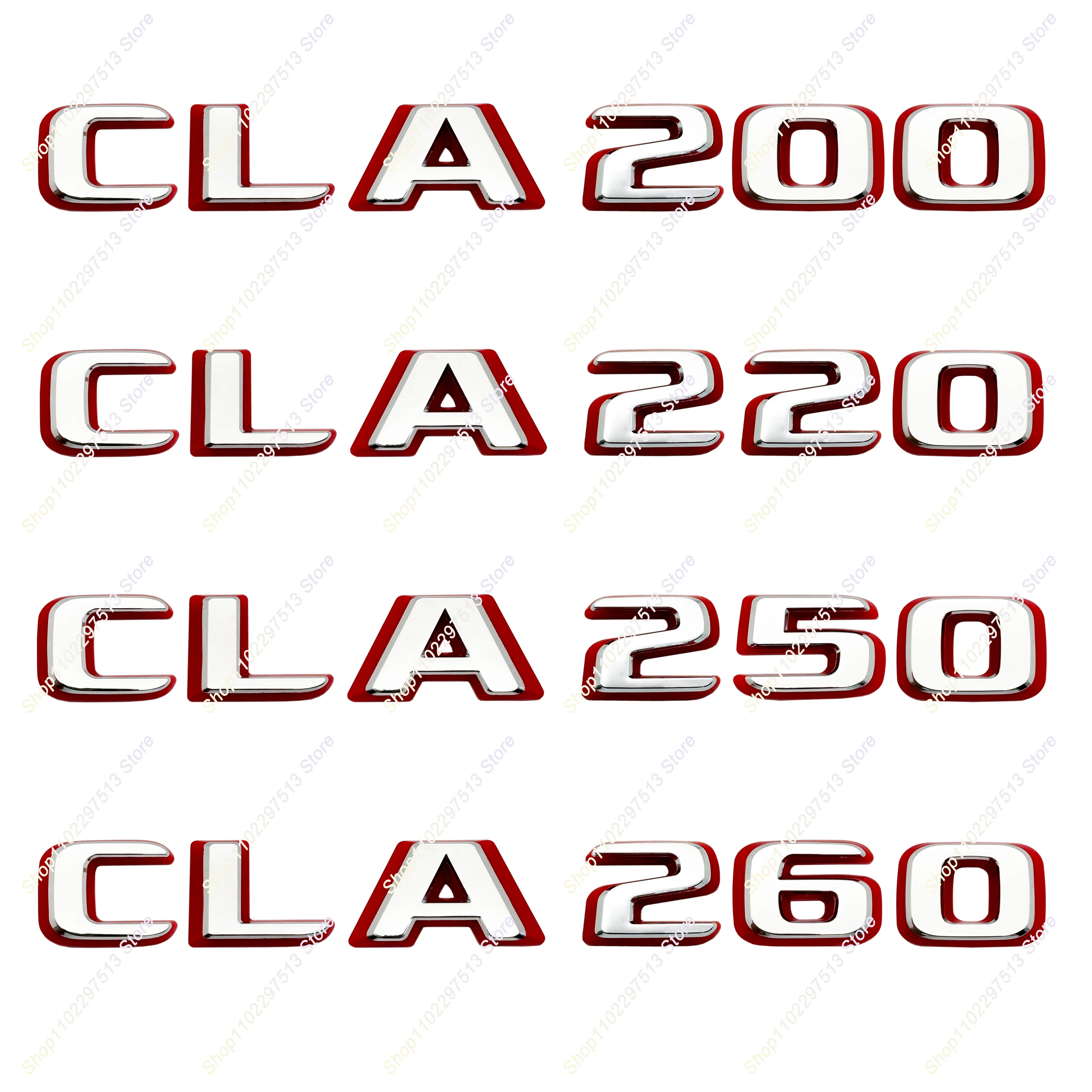 

New style Two tone ABS CLA200 CLA220 CLA250 CLA260 Car Trunk Badge Sticker for Mercedes Benz AMG C118 W117 Emblem