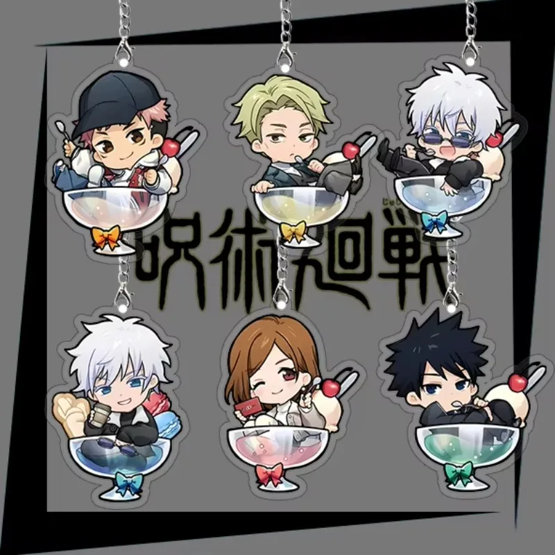Acrylic Self Created Peripheral Keychain Jujutsu Kaisen  Fushiguro Megumi Nanami Kento Kugisaki Nobara Gojo Satoru Anime Pendant