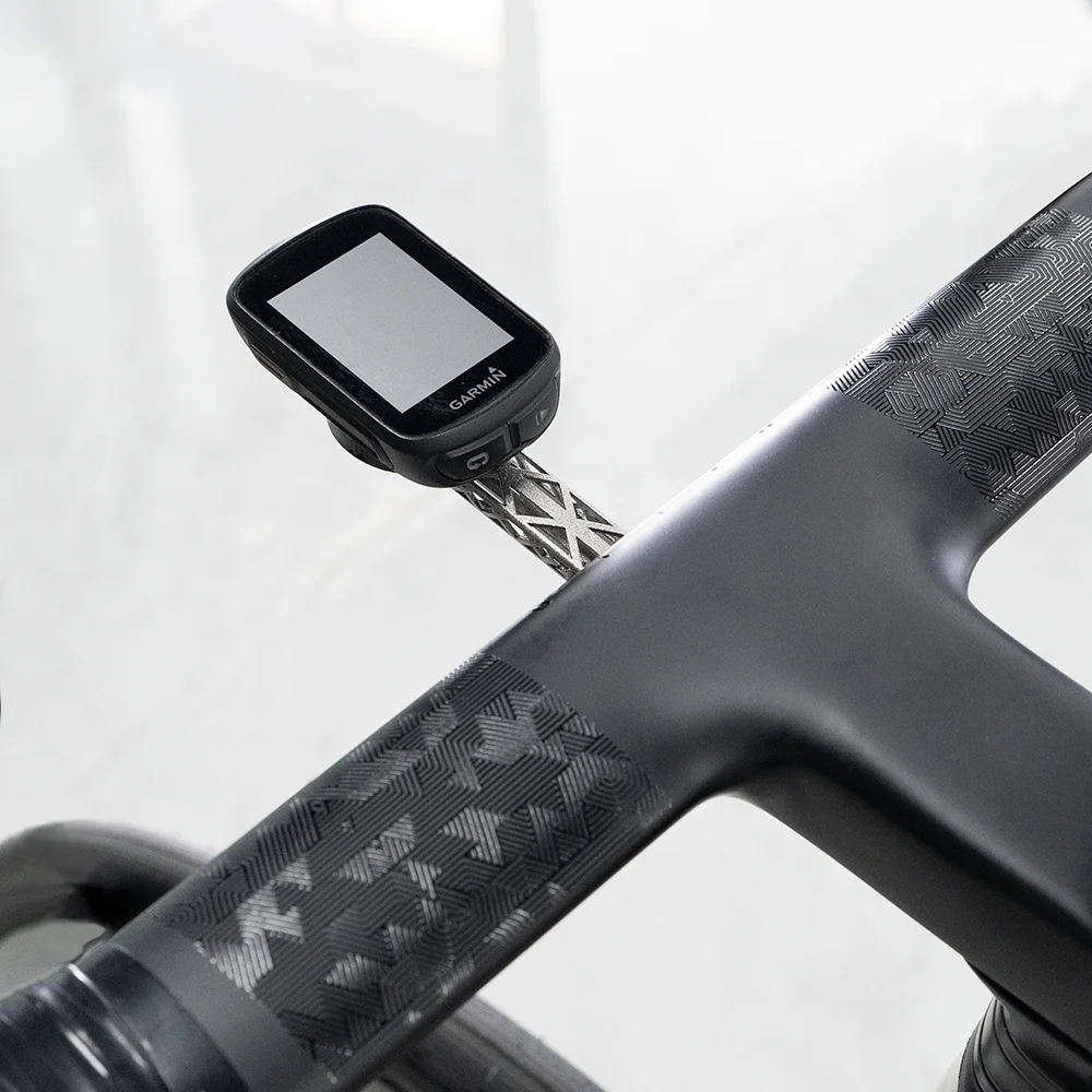 ZRACE 3D Printed Titanium Bike Computer Front Mount for Integrated Handlebars, iGPSPORT Garmin Bryton Wahoo