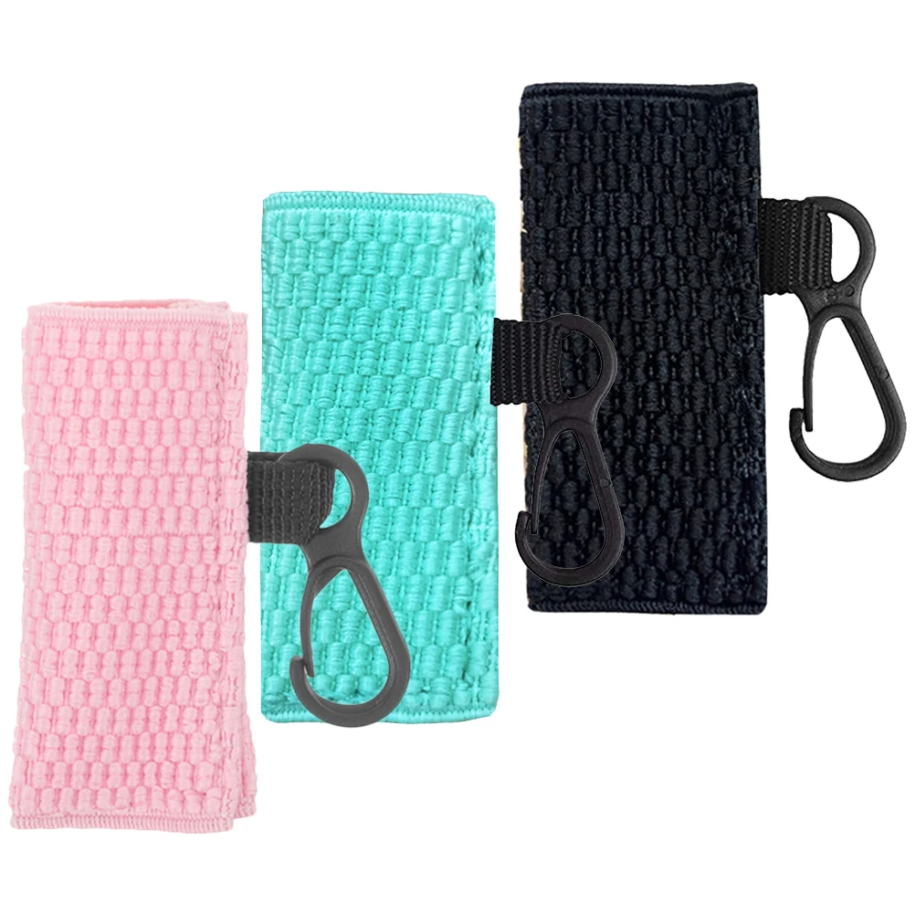 3 stuks lippenbalsem houder sleutelhanger gebreide draagbare lippenstift mouw multifunctionele lipgloss tas reizen beschermhoes