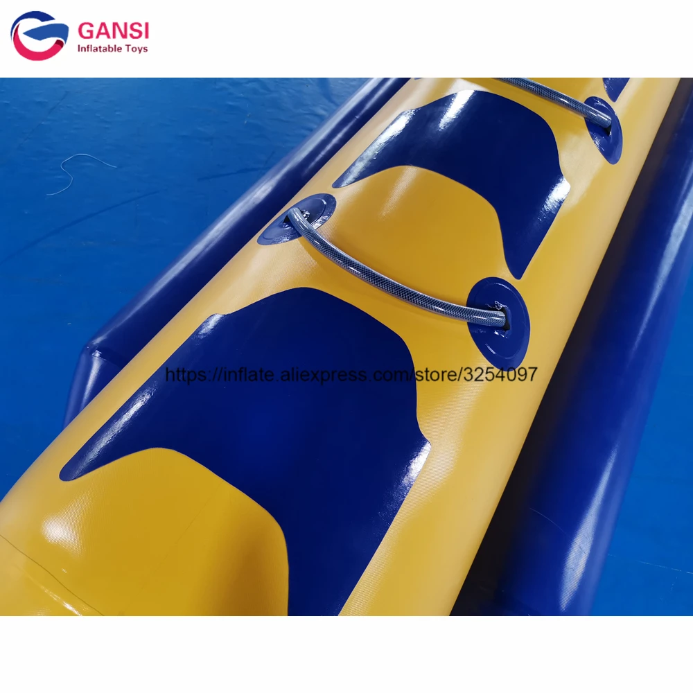 Funny Customized Size Inflatable Flying Fish Tube Towable Water Floating Inflatable Banana Boat With Air Pump