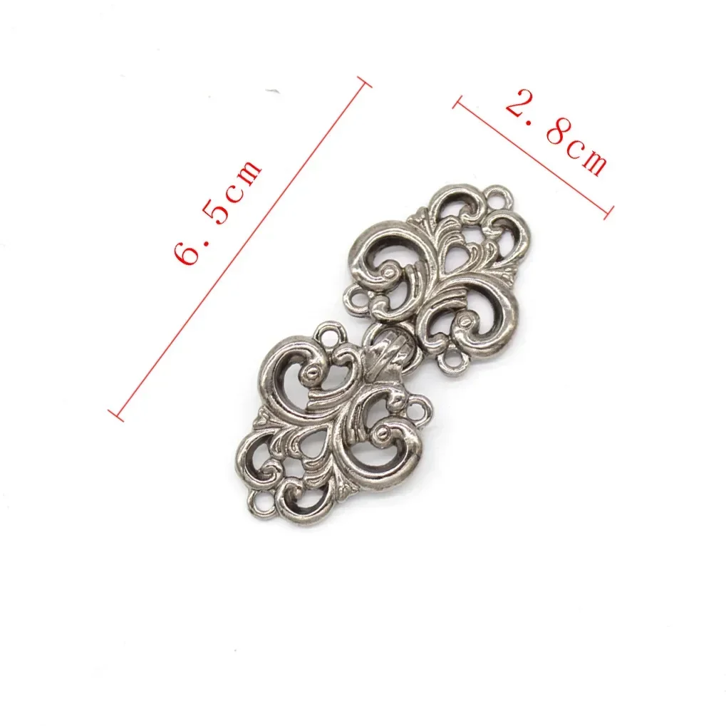 Women Girls Decorative Shiny Crystal Cape Cloak Clasps Fasteners Pair Buckle Brooch Clip Vintage Cardigan Collar Clips Holder