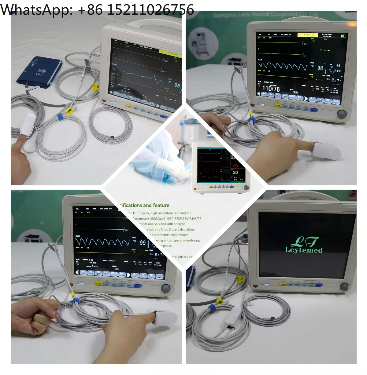 LTSP31 Portable Transport Patient -ing Devices Hospital ICU Multi-parameter Patient -