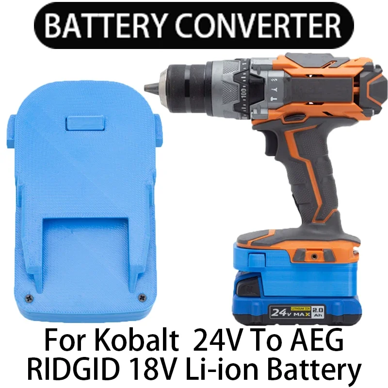 Batterie adapter für aeg ridgid 18V Li-Ionen-Werkzeug konverter für Kobalt 24V Li-Ionen-Batterie wandler Zubehör für Elektro werkzeuge