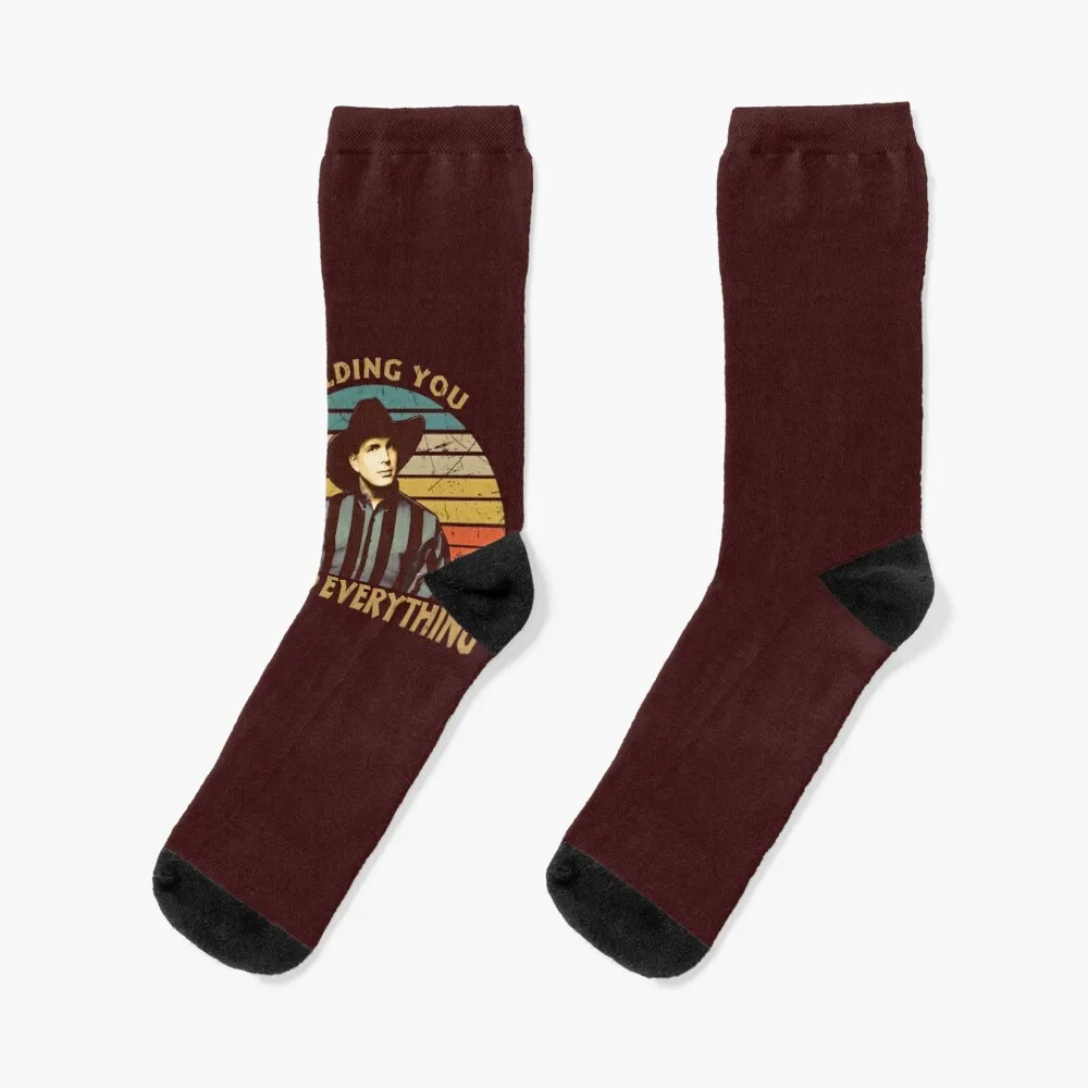

Garth Brooks Holding you I held everything Socks funny gift floor retro Socks For Girls Men's