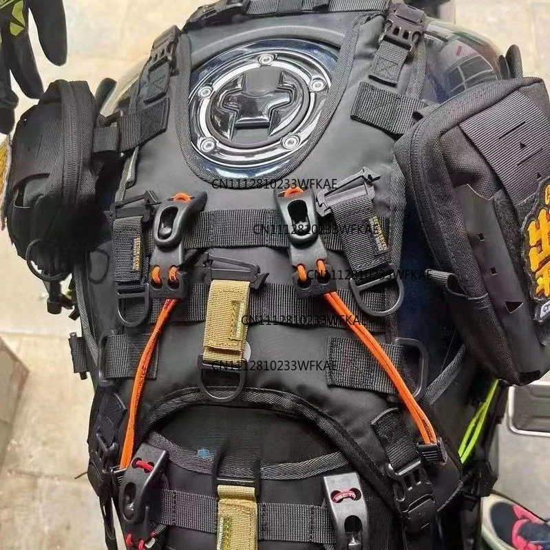 Motorcycle fuel tank vest supplies and accessories, mounting base, essential equipment for motorcycle travelers