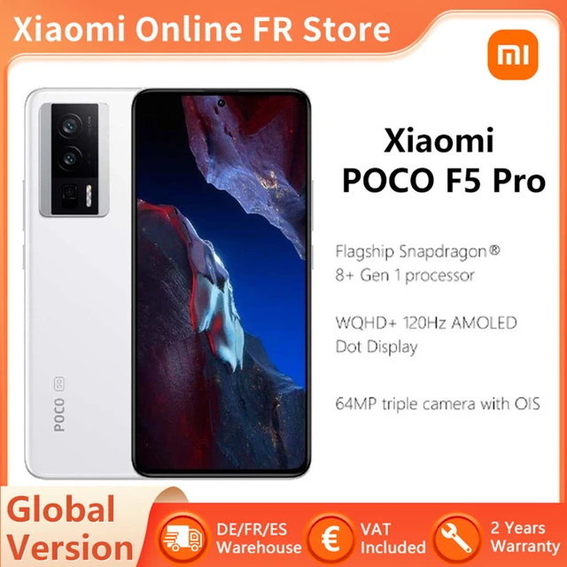 Xiaomi-スマートフォン,poco f5 pro,グローバルバージョン,nfc,5g,snapdragon 8gen  1,オクタコア,wqhd,120hz,amoled,ドットディスプレイ - AliExpress