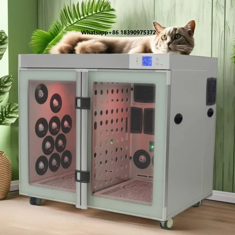 Dog/Cat Quiet Automatic Pet Dryer Box Smart Temperature Control 360 Degree Cat Drying Box Smart Pet Hair Dryer