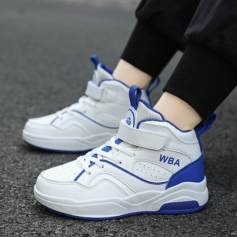 

Autumn Children Sneaker Boys Shoes Flat Leather High Top Kids Sports Shoes Boy Basketball Running Tennis Sneaker