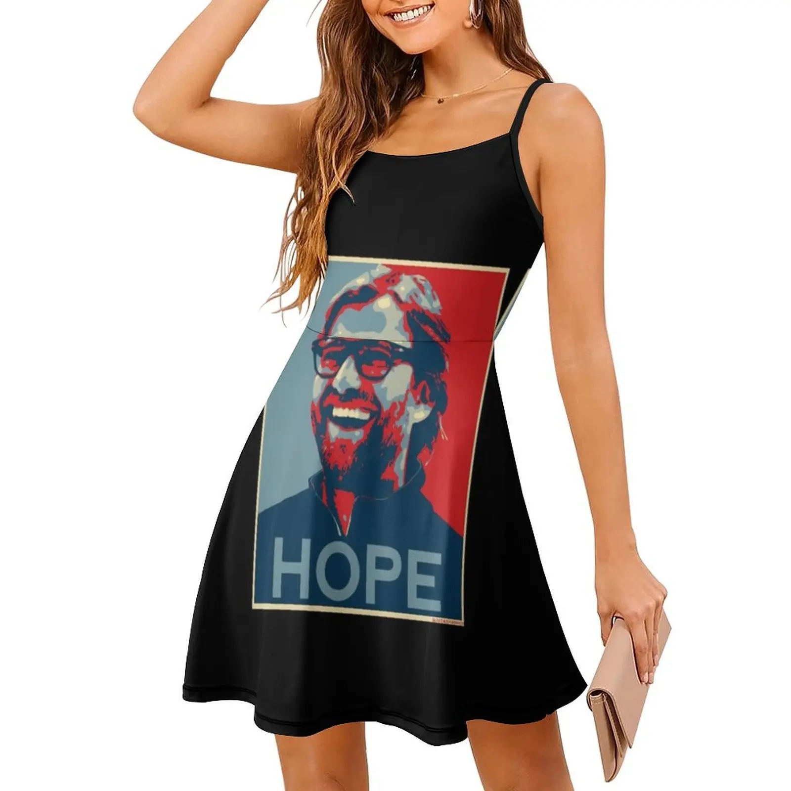 

Klopp Gives Hope Design Women's Elegant Party Dress A-Line Dress With Short/Long/Sleeveless Options Football Soccer Anfield