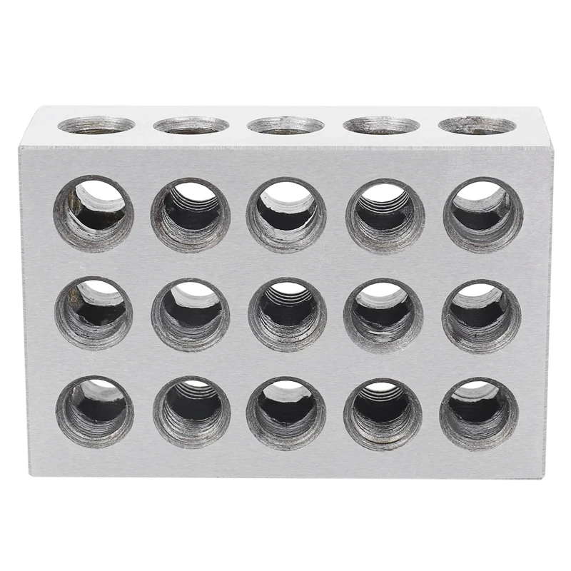 2Pcs 25X50x75mm Hardened Steel Blocks 23 Holes Parallel Clamping Block Lathe Tools Precision 0.005Mm For Machine Tool