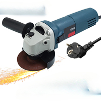 1000W Electric Angle Grinder 220V Corded Grinding Machine 6 Speeds 100/125mm Electric Grinding Cutting Polishing Power Tool