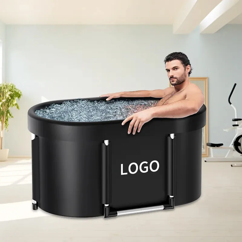 

Portable Folding Portable Ice Bath Pod Recovery Cold Plunge Tub for Freestanding Bathtub With Lid