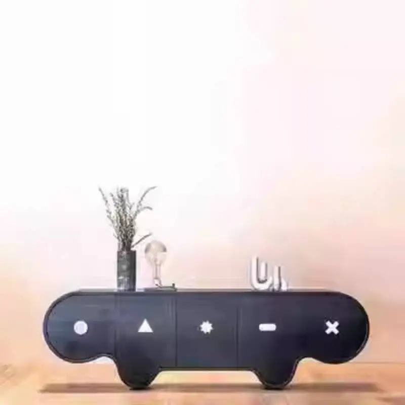 تصميم خزانة تلفزيون خشبية بيضاء لتزيين غرفة الفن شقة مصمم خزانة تلفزيون تخزين حديث أثاث تلفزيون Szafka Pod #2